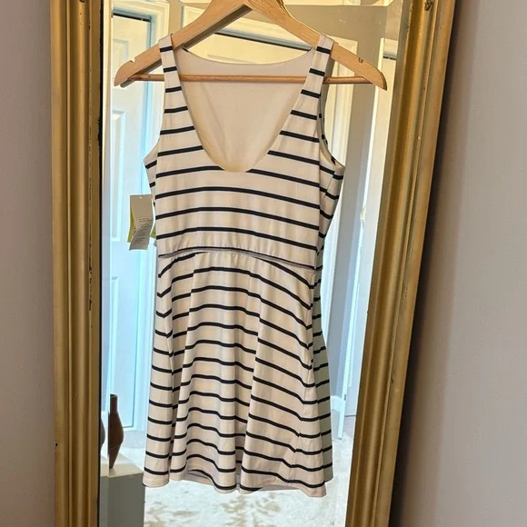 All in Motion Navy and White Striped Skort Dress - Picture 5 of 7